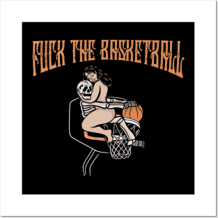 Basketball skull Posters and Art